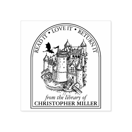  Drakenburcht uit de Bibliotheek van Rubberstempel (Afrduk)