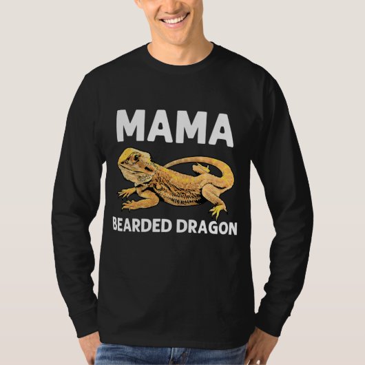 Drakencadeau voor mam Pogona Lizard T-shirt (Voorkant)