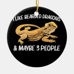 Drakencadeau voor mannen vrouwen - pogona hazard keramisch ornament