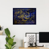 drakenconstellatie-poster poster (Thuiskantoor)