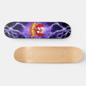 Drakend vuur persoonlijk skateboard (Horizontaal)