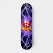 Drakend vuur persoonlijk skateboard (Voorkant)