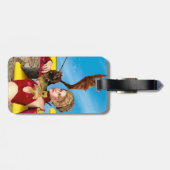 Drakendame Bagagelabel (Achterkant horizontaal)