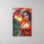 Drakendame Canvas Afdruk (Voorkant)