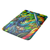 Drakendoder slaande gebrandschilderde glazen fanta badmat (Gekanteld)