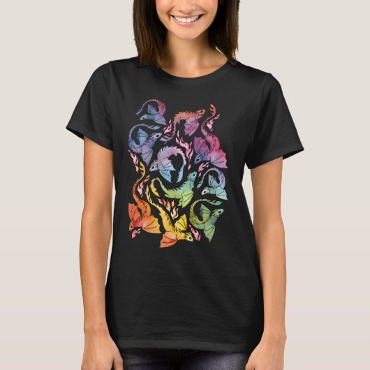 Drakendonk donkere regenboog t-shirt (Voorkant)