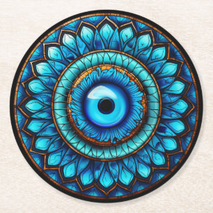 Drakendrag Ronde Kartonnen Onderzetter