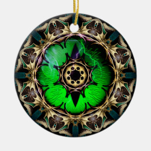 Drakendragend oog keramisch ornament