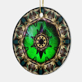 Drakendragend oog keramisch ornament (Links)