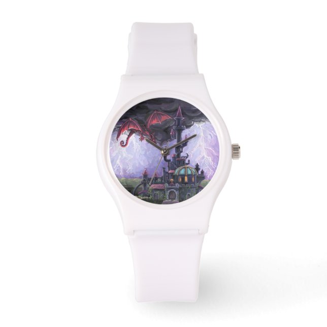 Drakendragon Kasteel Horloge (Voorkant)