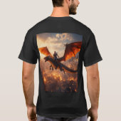 drakendrijvend man t-shirt (Achterkant)