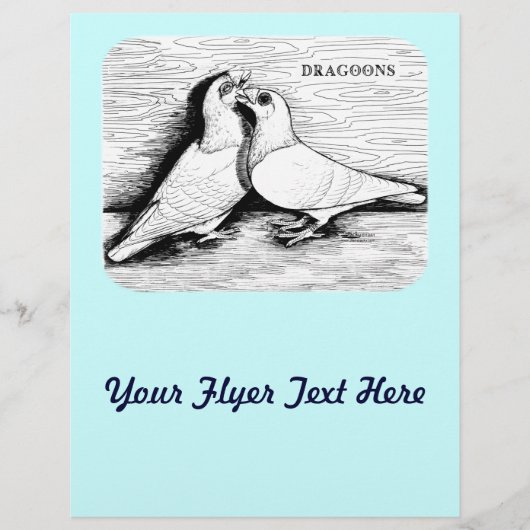 Drakenduiven wit paar flyer (Voorkant)