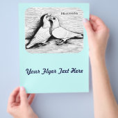 Drakenduiven wit paar flyer (Hand)