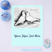 Drakenduiven wit paar flyer (Enkel)