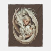 Drakenei Fleece Deken (Voorkant)