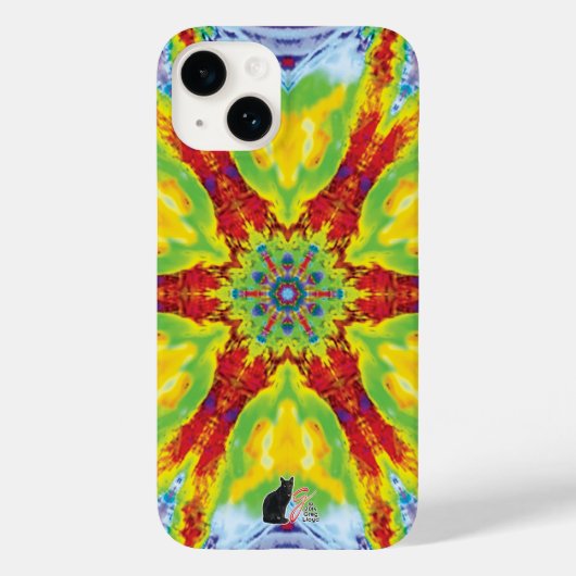 Drakeneog Kaleidoscoop iPhone Hoesje (Achterkant)