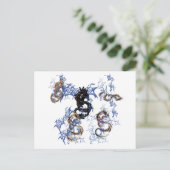 Drakenfantasiekunst Briefkaart (Staand voorkant)