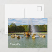 Drakenfontein in de tuin van Versailles - Frankrij Briefkaart (Voorkant / Achterkant)