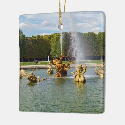 Drakenfontein in de tuin van Versailles - Frankrij Keramisch Ornament (Links)