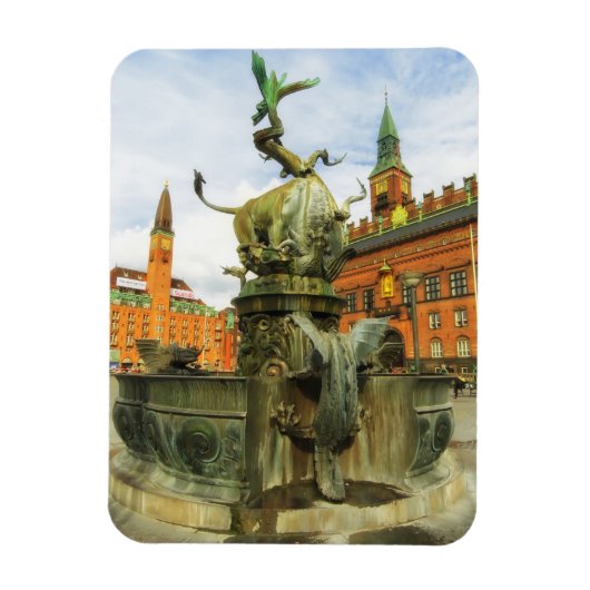 Drakenfontein in Kopenhagen Magneet (Verticaal)
