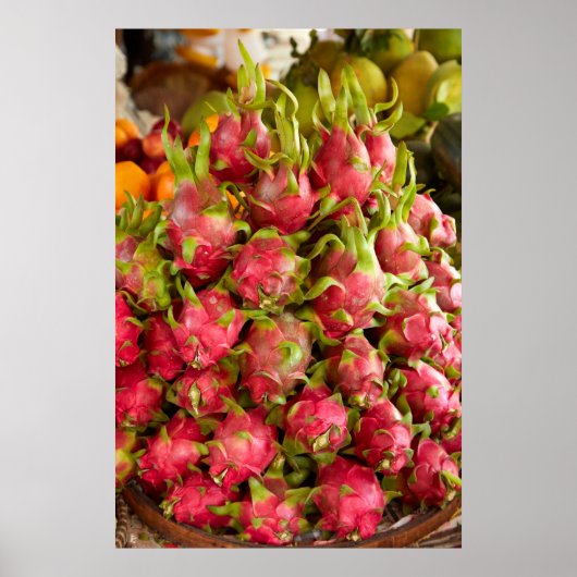 Drakenfruit | Can Duoc Markt Poster (Voorkant)