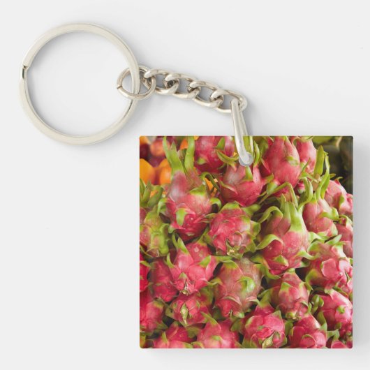 Drakenfruit | Can Duoc Markt Sleutelhanger (Voorkant)