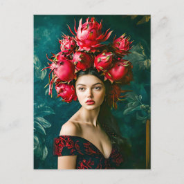 Drakenfruit Mode Concept Feestdagenkaart