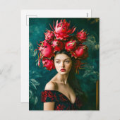 Drakenfruit Mode Concept Feestdagenkaart (Voorkant / Achterkant)