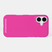 Drakenfruit roze kleur naam iPhone 16 hoesje (Achterkant horizontaal)