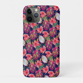 Drakenfruit Tropisch Bloemend Modern Groen Palm Case-Mate iPhone Case