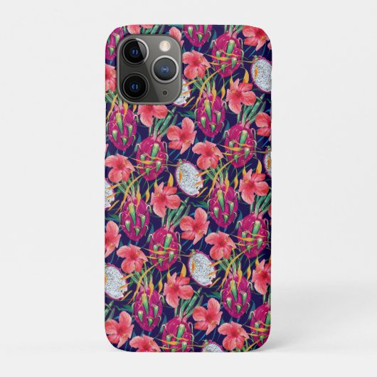 Drakenfruit Tropisch Bloemend Modern Groen Palm Case-Mate iPhone Case (Achterkant)