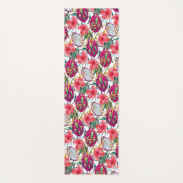 Drakenfruit Tropisch Bloemend Modern Groen Palm Yogamat