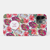 Drakenfruit Tropisch Bloemig Modern Groen Palm Case-Mate iPhone Case (Achterkant (horizontaal))