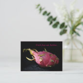 Drakenfruit - voedselimporteur / Chef Visitekaartje (Staand voorkant)