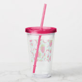 Drakenfruitpatroon Acryl Drinkbeker (Achterkant)