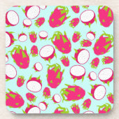 Drakenfruitpatroon Bier Onderzetter (Voorkant)