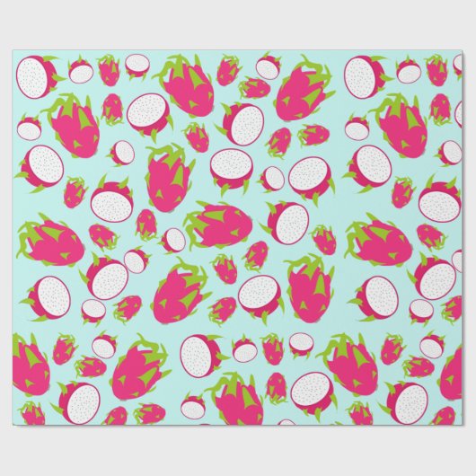 Drakenfruitpatroon Cadeaupapier (Vlak)