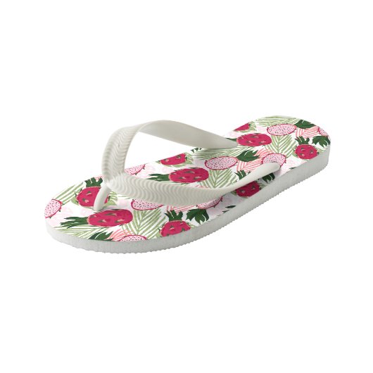 Drakenfruitpatroon Kinder Teenslippers (Schuin)