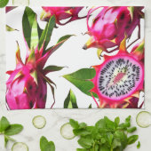 Drakenfruitpatroon Theedoek (Gevouwen)