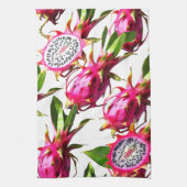 Drakenfruitpatroon Theedoek (Verticaal)