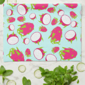 Drakenfruitpatroon Theedoek (Gevouwen)