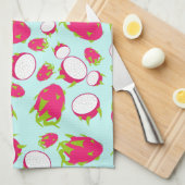 Drakenfruitpatroon Theedoek (Quarter Fold)