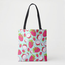 Drakenfruitpatroon Tote Bag