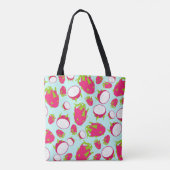 Drakenfruitpatroon Tote Bag (Achterkant)