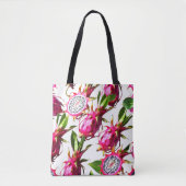 Drakenfruitpatroon Tote Bag (Voorkant)