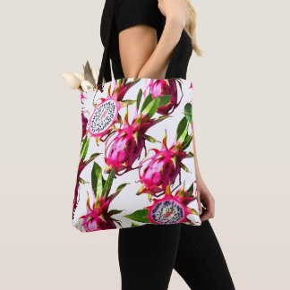 Drakenfruitpatroon Tote Bag