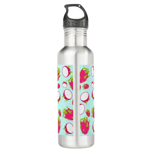 Drakenfruitpatroon Waterfles (Achterkant)