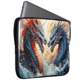 Drakengevecht Laptop Sleeve (Voorkant Rechts)