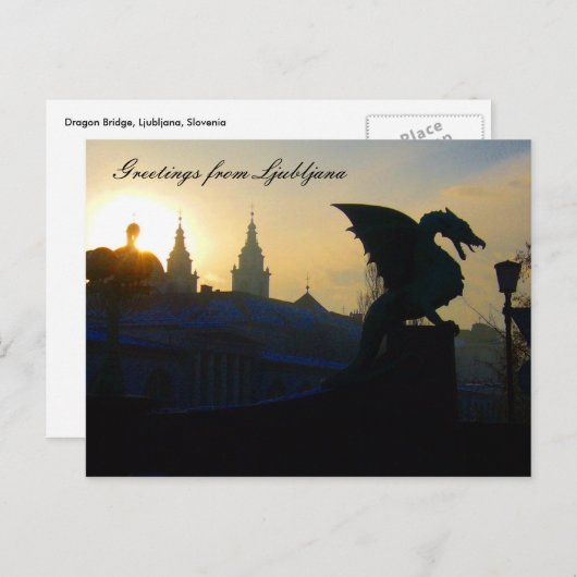 drakengroeten briefkaart (Voorkant / Achterkant)