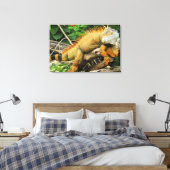Drakenhagedis Canvas Afdruk (Insitu (Slaapkamer))